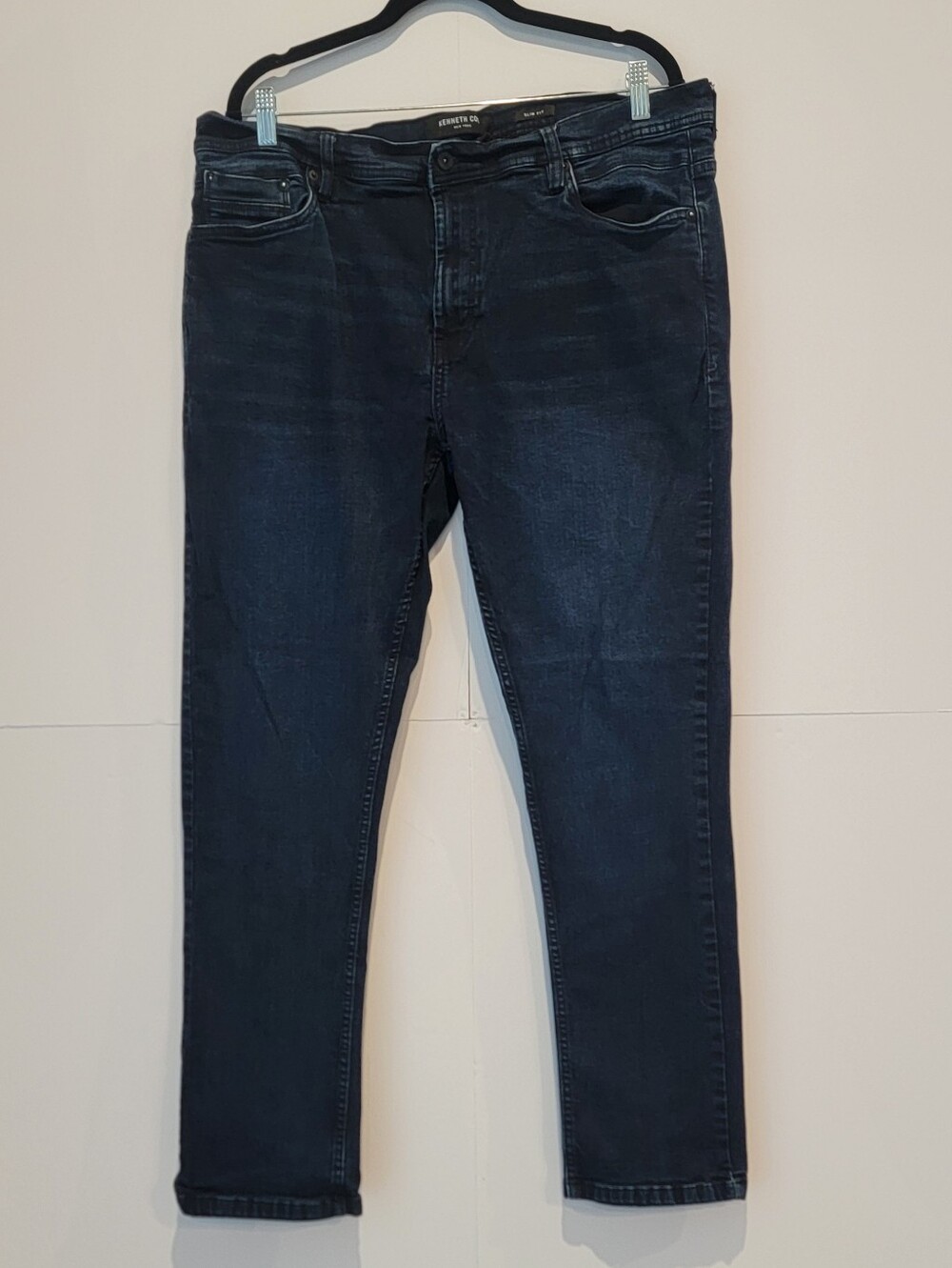 Kenneth Cole New York Slim Fit Dark Wash Jeans 38x32